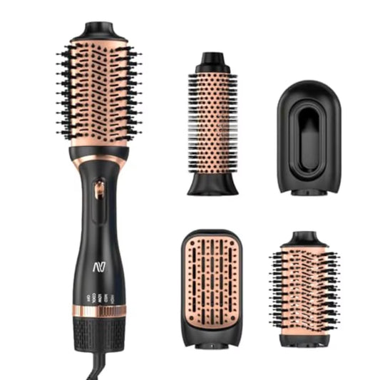 Hair Dryer Brush Set Multifunctional Hot Air Brush for Salon Blowouts Negative Ion Technology Quick Drying Shiny and Less Frizz
