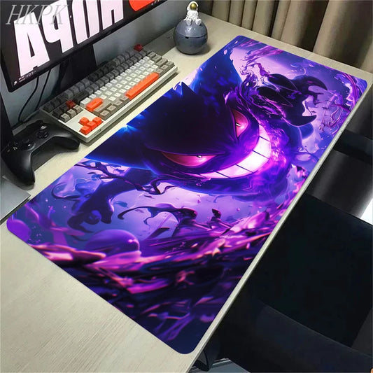 P-Pokemon-Gengar Grande Mousepad Large Gaming Mouse Pad Lockedge Thickened Computer Keyboard Table Desk Mat
