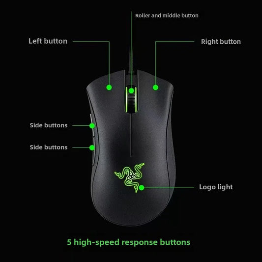 Deathadder Viper Standard Edition 6400 Wired Gaming Mouse New Esports LOL